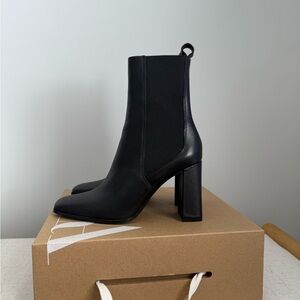 Zara Black Heeled Boots